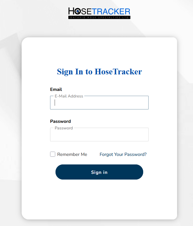 hosetracker login